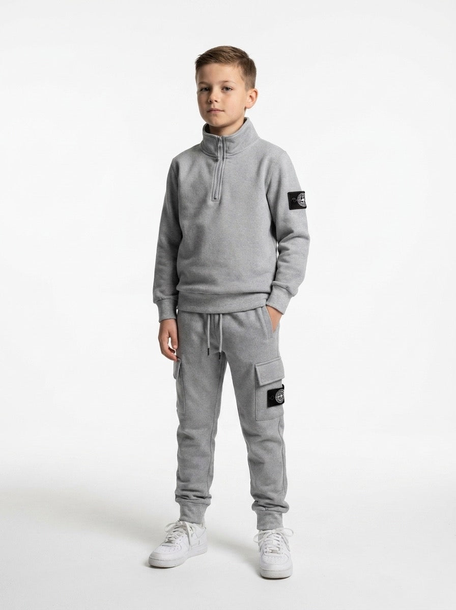 Grijs Joggingpak Voor Jongens